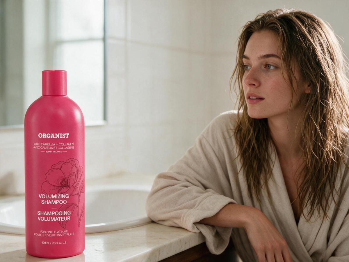 Bring Flat Hair Back to Life with Organist Camellia + Collagen Volumizing&nbsp;Shampoo
