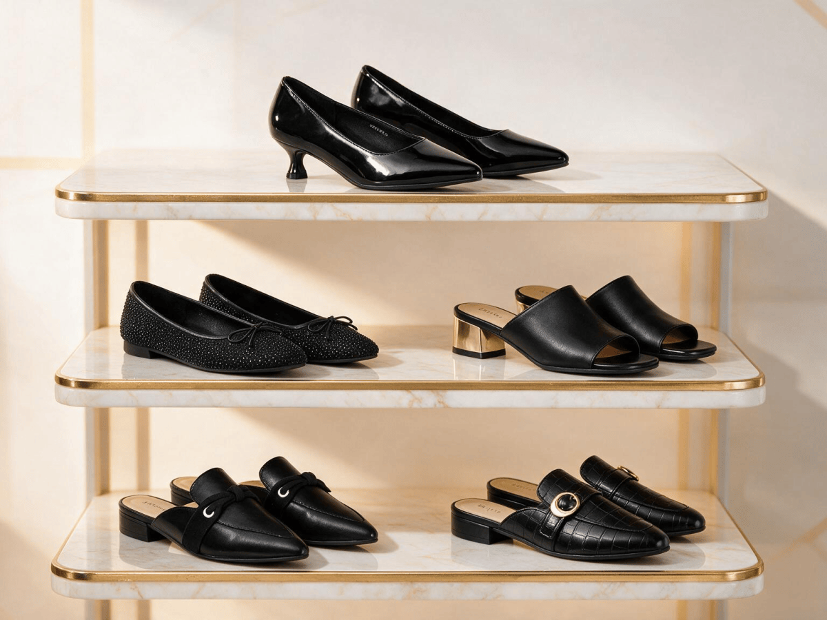 Chic Black Shoes: From Flats to&nbsp;Heels