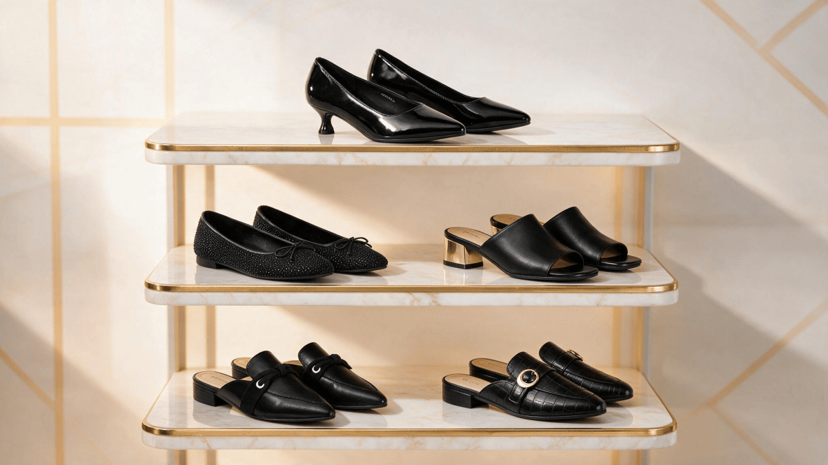 Chic Black Shoes: From Flats to&nbsp;Heels